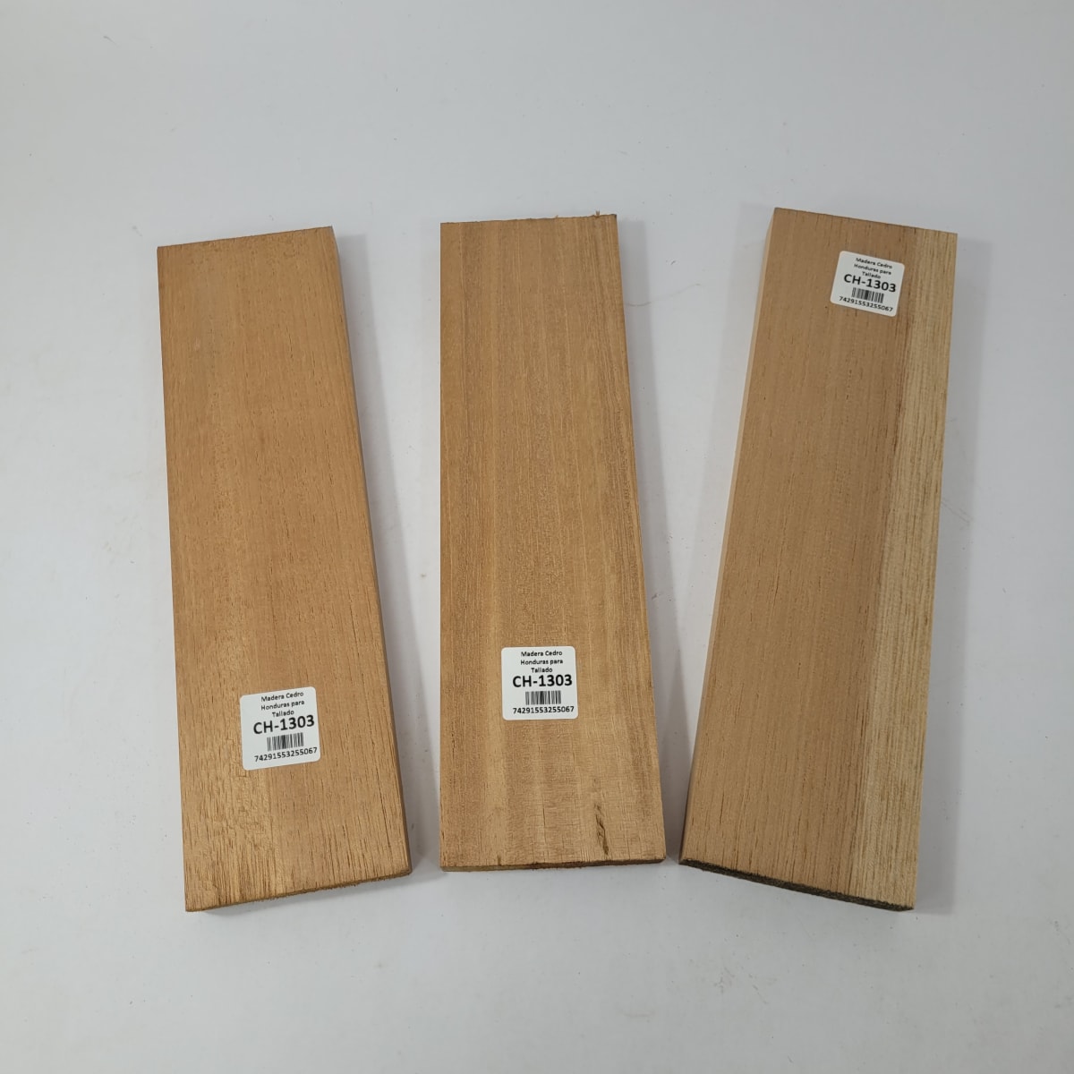 Set de 3 piezas CH-1303 de Cedro Honduras para Tallado 0