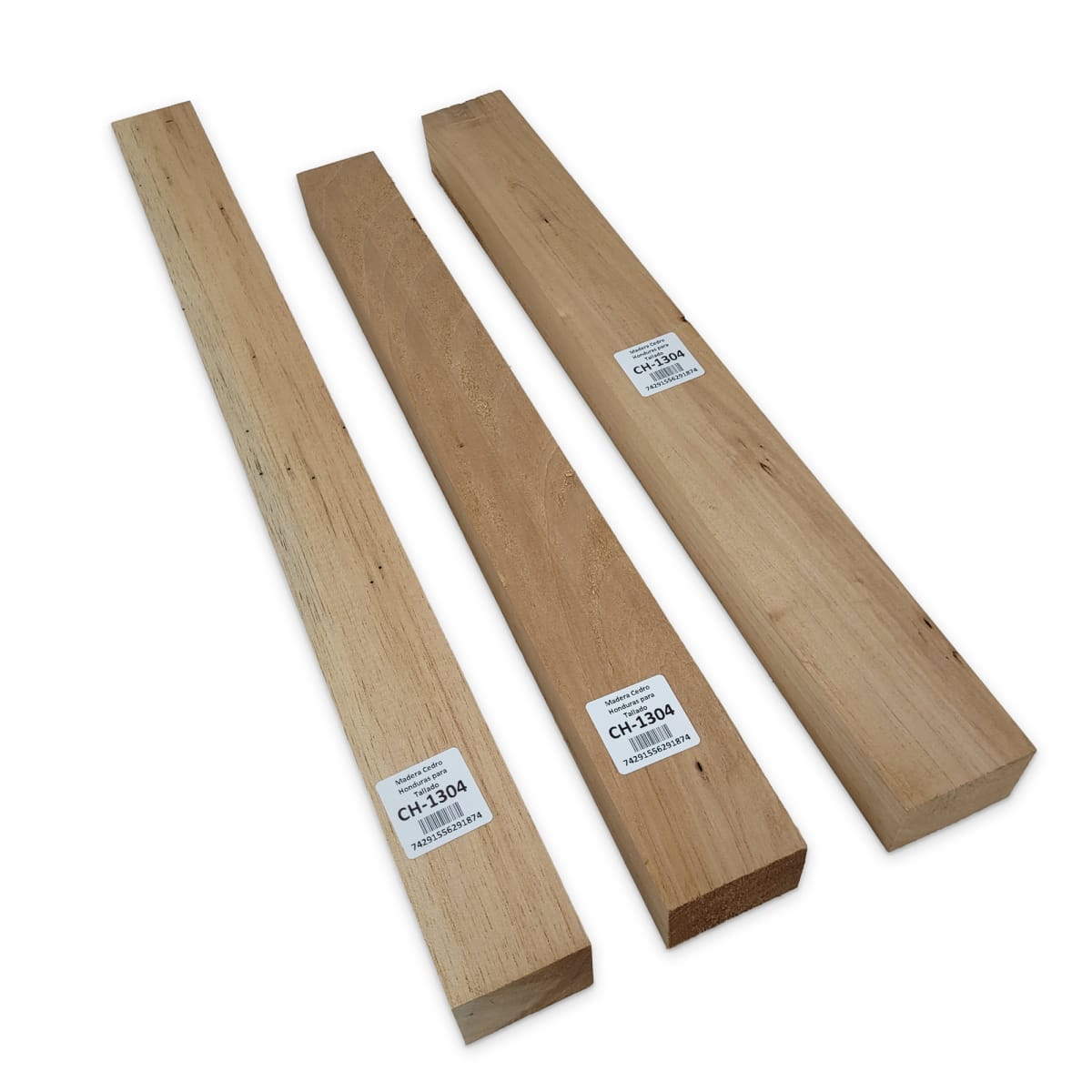 Set de 3 piezas CH-1304 de Cedro Honduras para Tallado 0