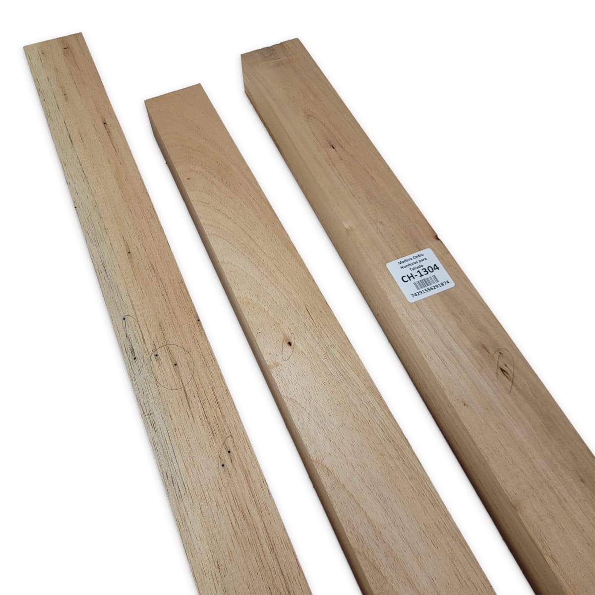 Set de 3 piezas CH-1304 de Cedro Honduras para Tallado4