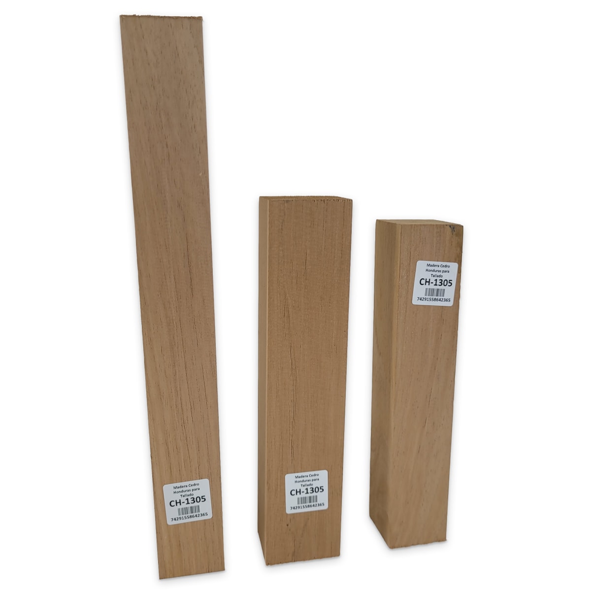 Set de 3 piezas CH-1305 de Cedro Honduras para Tallado5