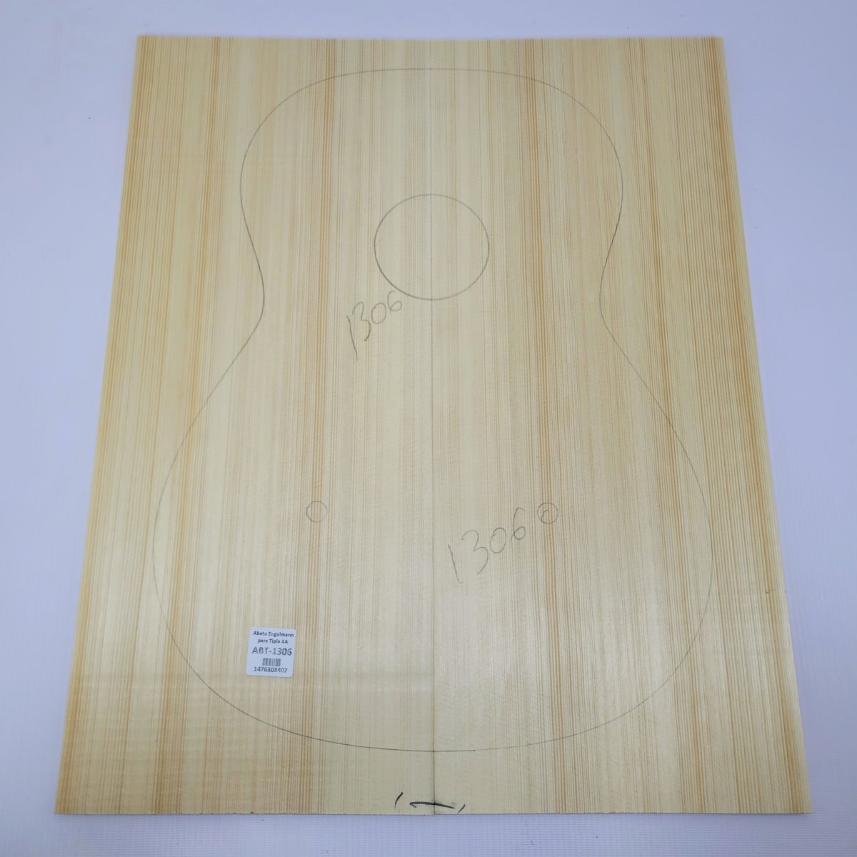 Madera para Tapa Armónica REF: 1306 para Guitarra de Abeto Engelmann Calidad AA5
