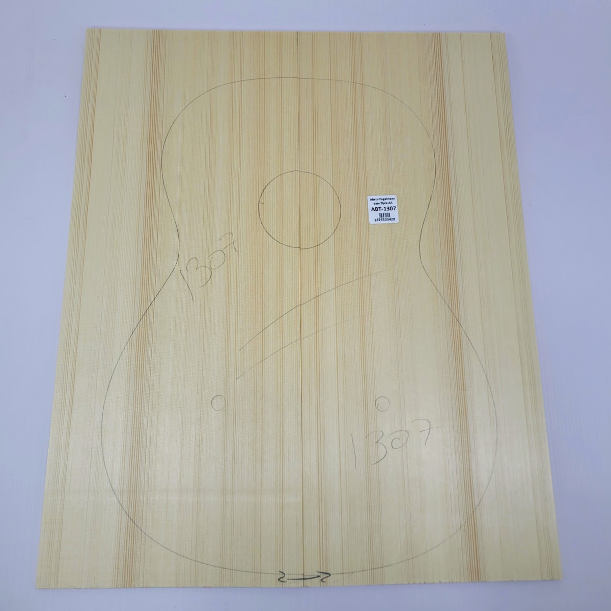 Madera para Tapa Armónica REF: 1307 para Guitarra de Abeto Engelmann Calidad AA 0