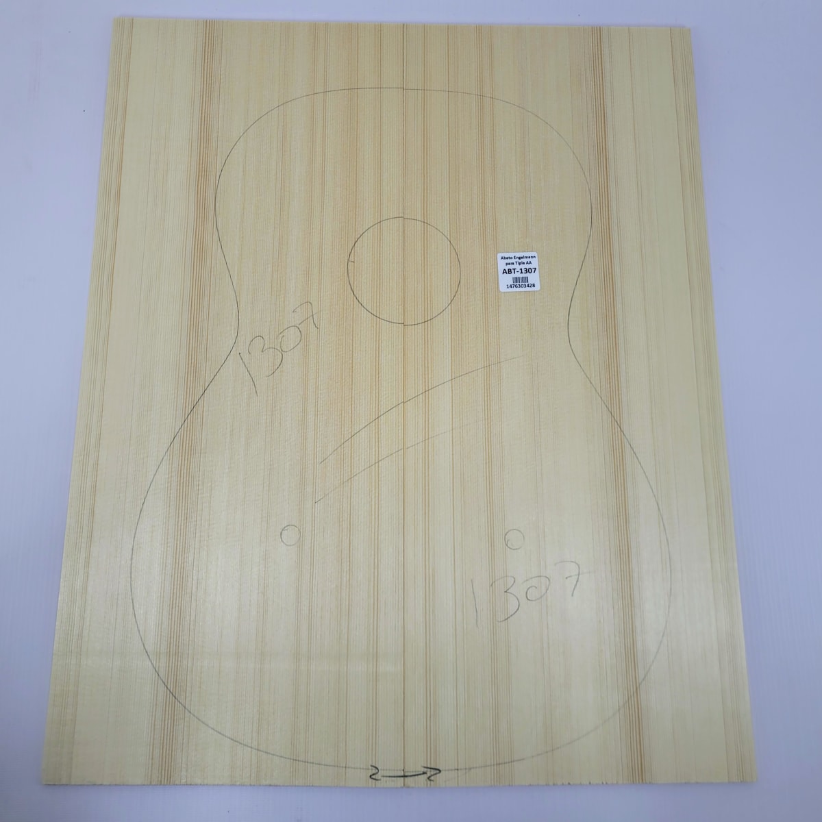 Madera para Tapa Armónica REF: 1307 para Guitarra de Abeto Engelmann Calidad AA4
