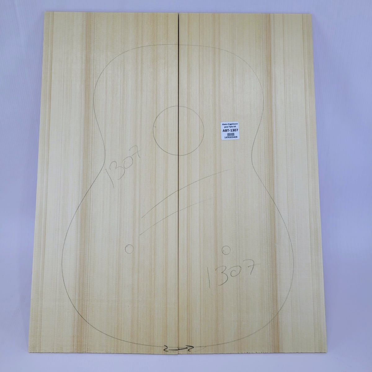 Madera para Tapa Armónica REF: 1307 para Guitarra de Abeto Engelmann Calidad AA7