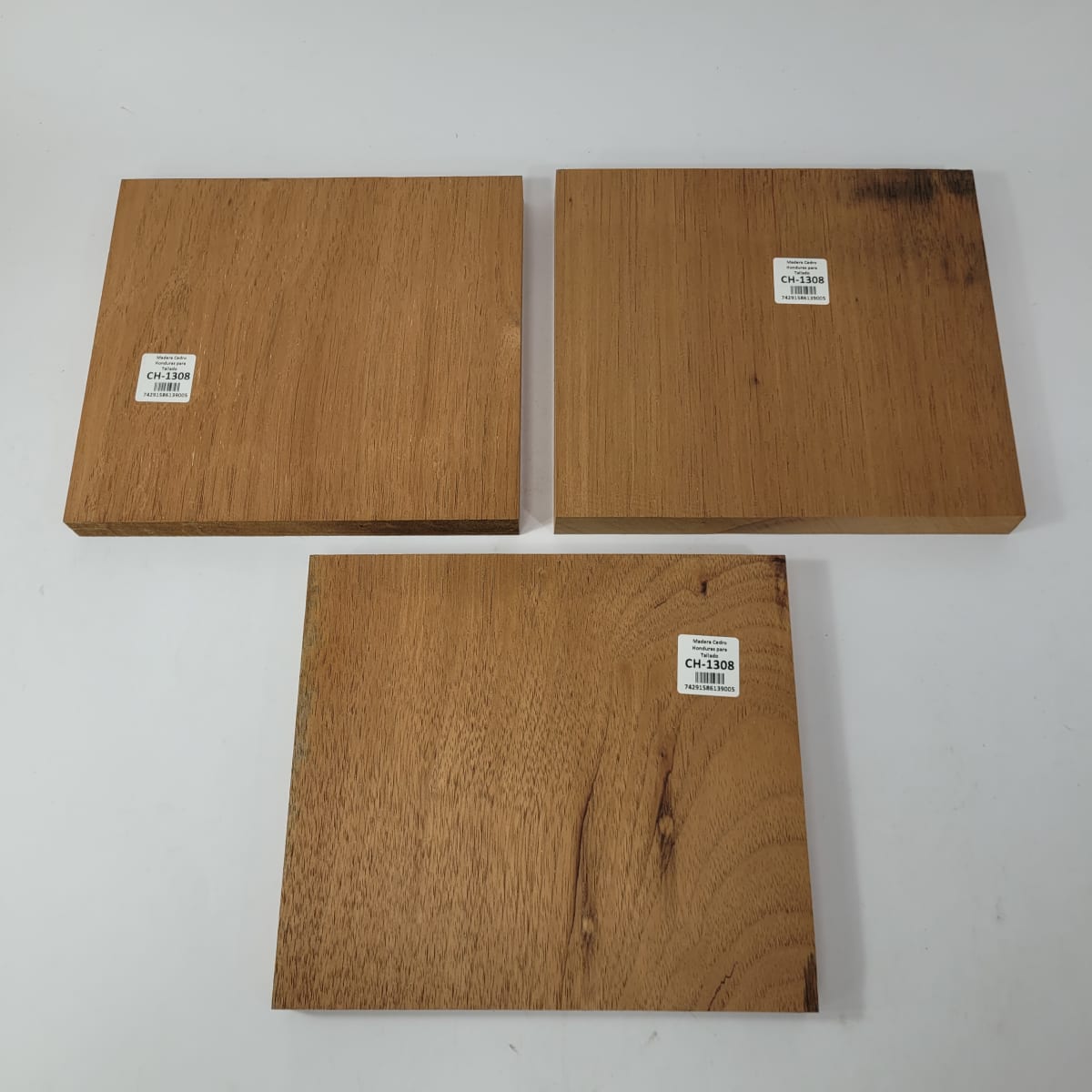 Set de 3 piezas CH-1308 de Cedro Honduras para Tallado 0