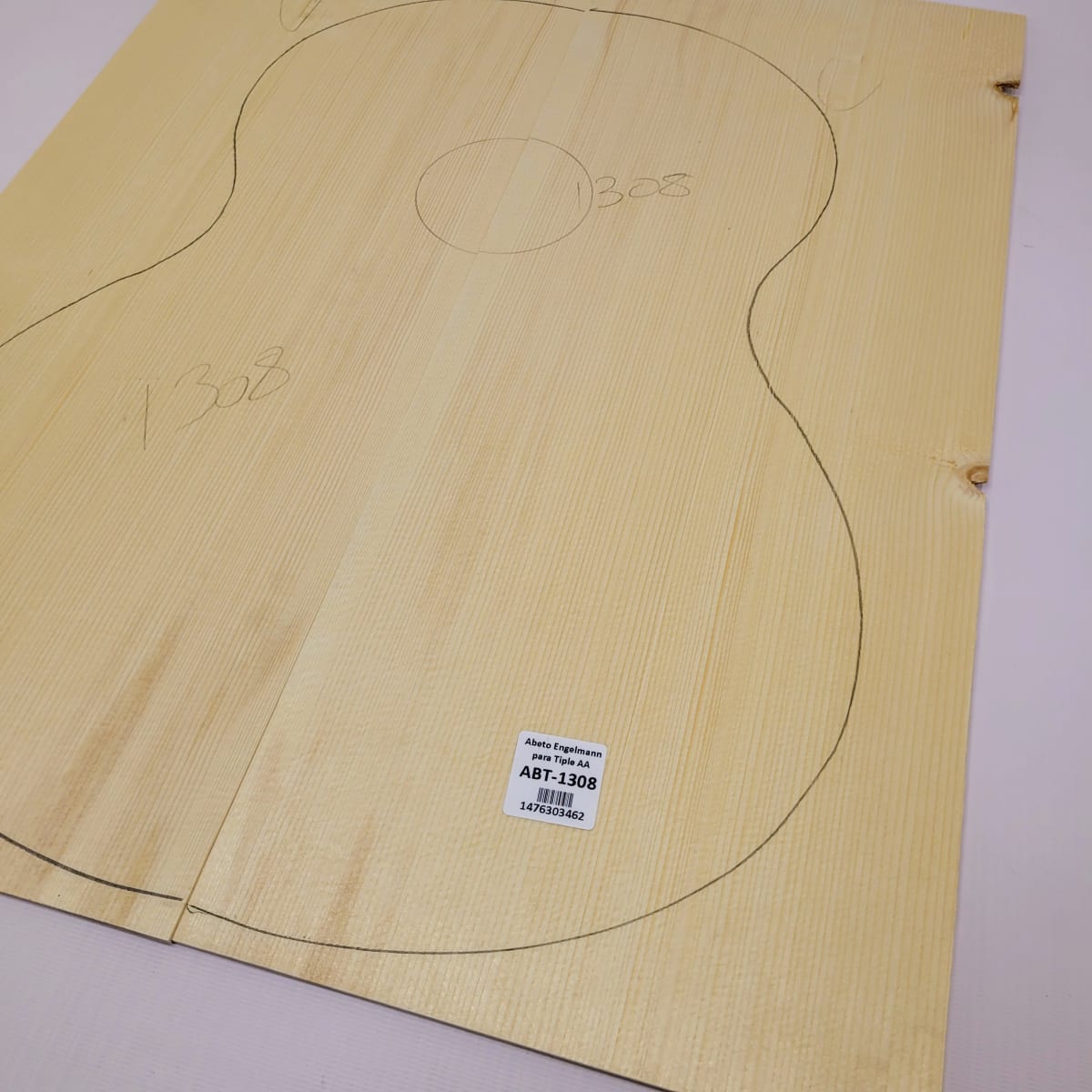 Madera para Tapa Armónica REF: 1308 para Guitarra de Abeto Engelmann Calidad AA5