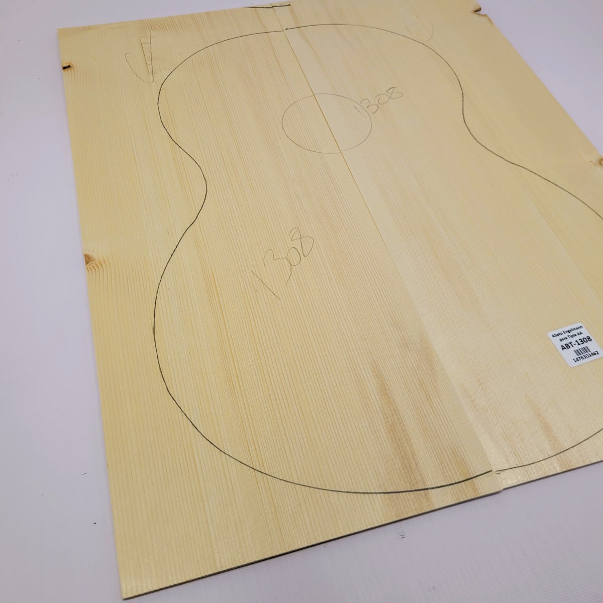 Madera para Tapa Armónica REF: 1308 para Guitarra de Abeto Engelmann Calidad AA6