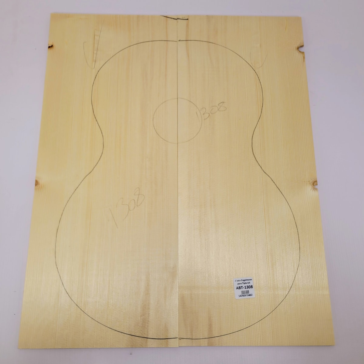 Madera para Tapa Armónica REF: 1308 para Guitarra de Abeto Engelmann Calidad AA7