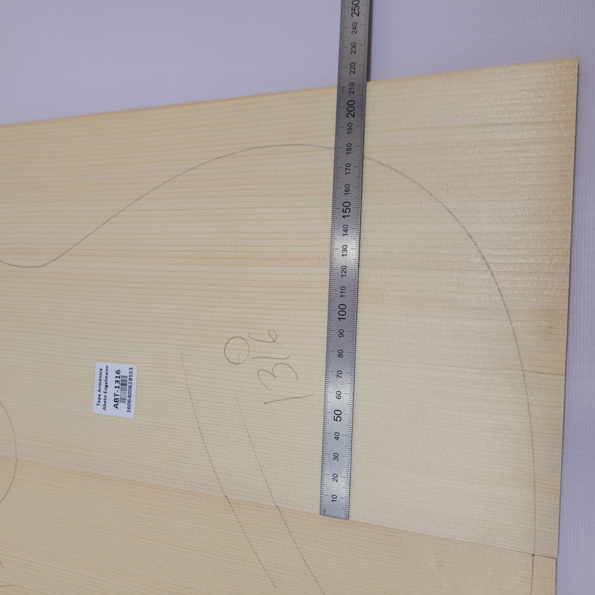 Madera para Tapa Armónica REF: 1316 para Guitarra de Abeto Engelmann Calidad AA3