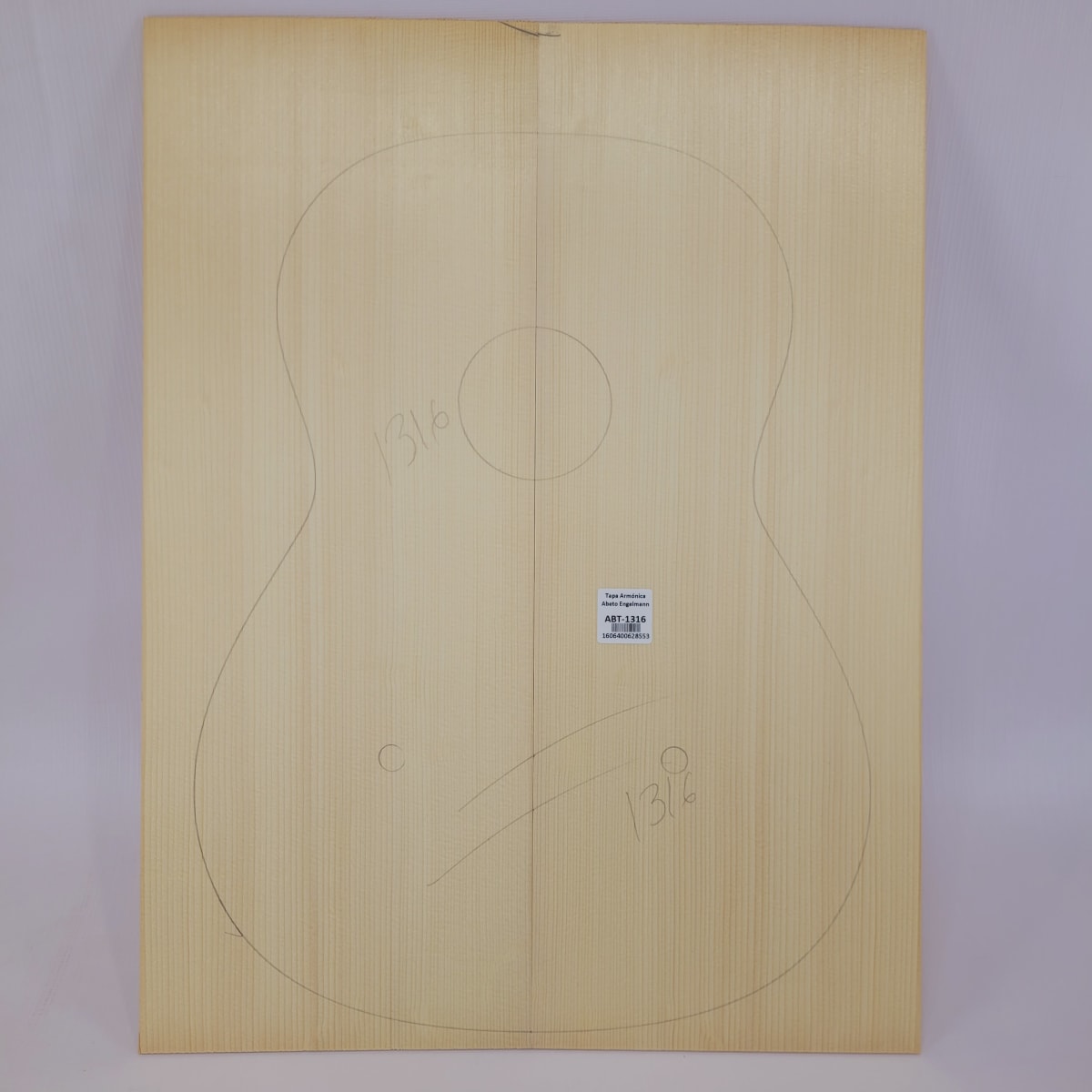 Madera para Tapa Armónica REF: 1316 para Guitarra de Abeto Engelmann Calidad AA 0