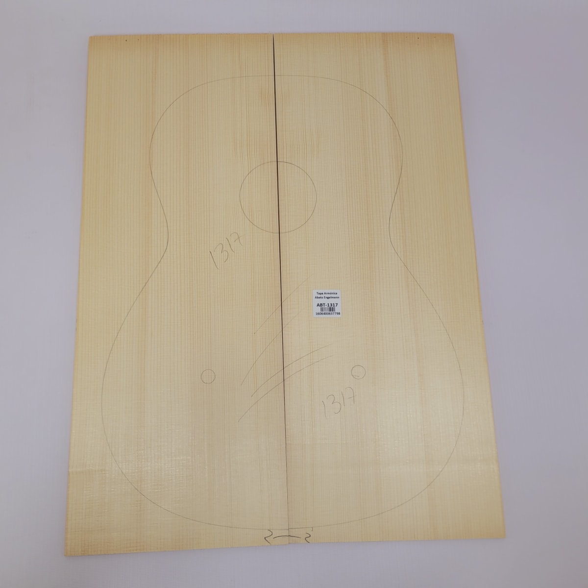 Madera para Tapa Armónica REF: 1317 para Guitarra de Abeto Engelmann Calidad AA6