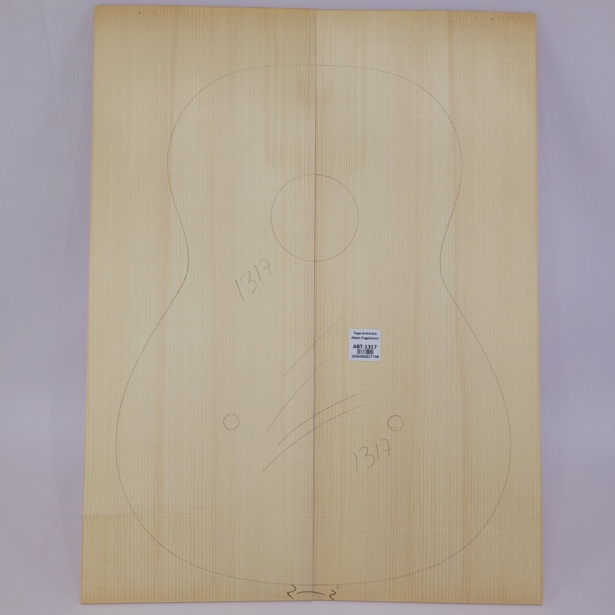 Madera para Tapa Armónica REF: 1317 para Guitarra de Abeto Engelmann Calidad AA 0