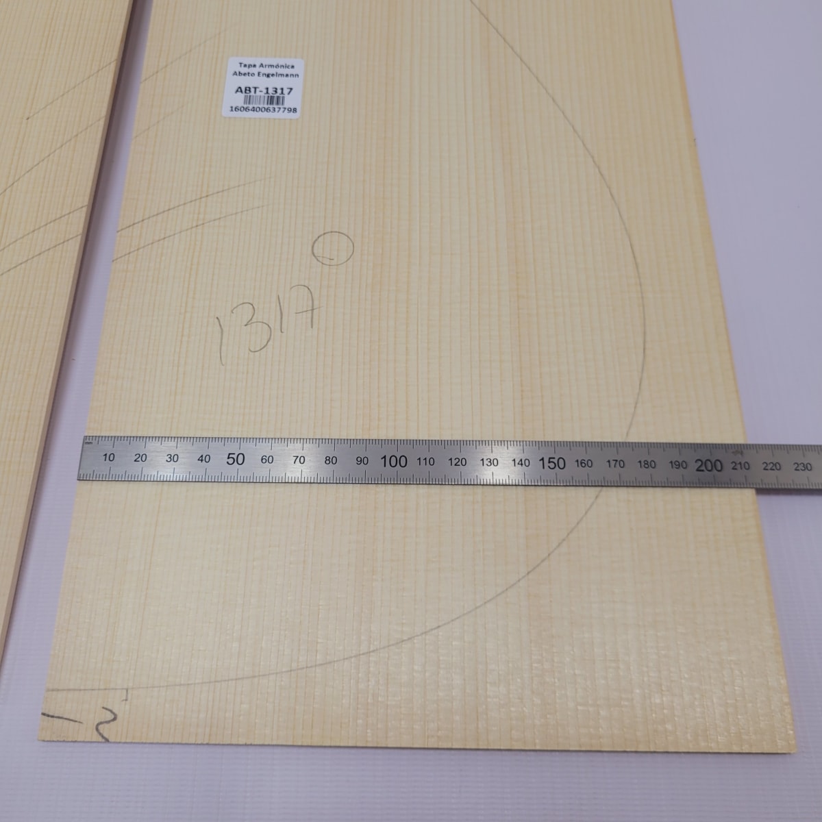 Madera para Tapa Armónica REF: 1317 para Guitarra de Abeto Engelmann Calidad AA4