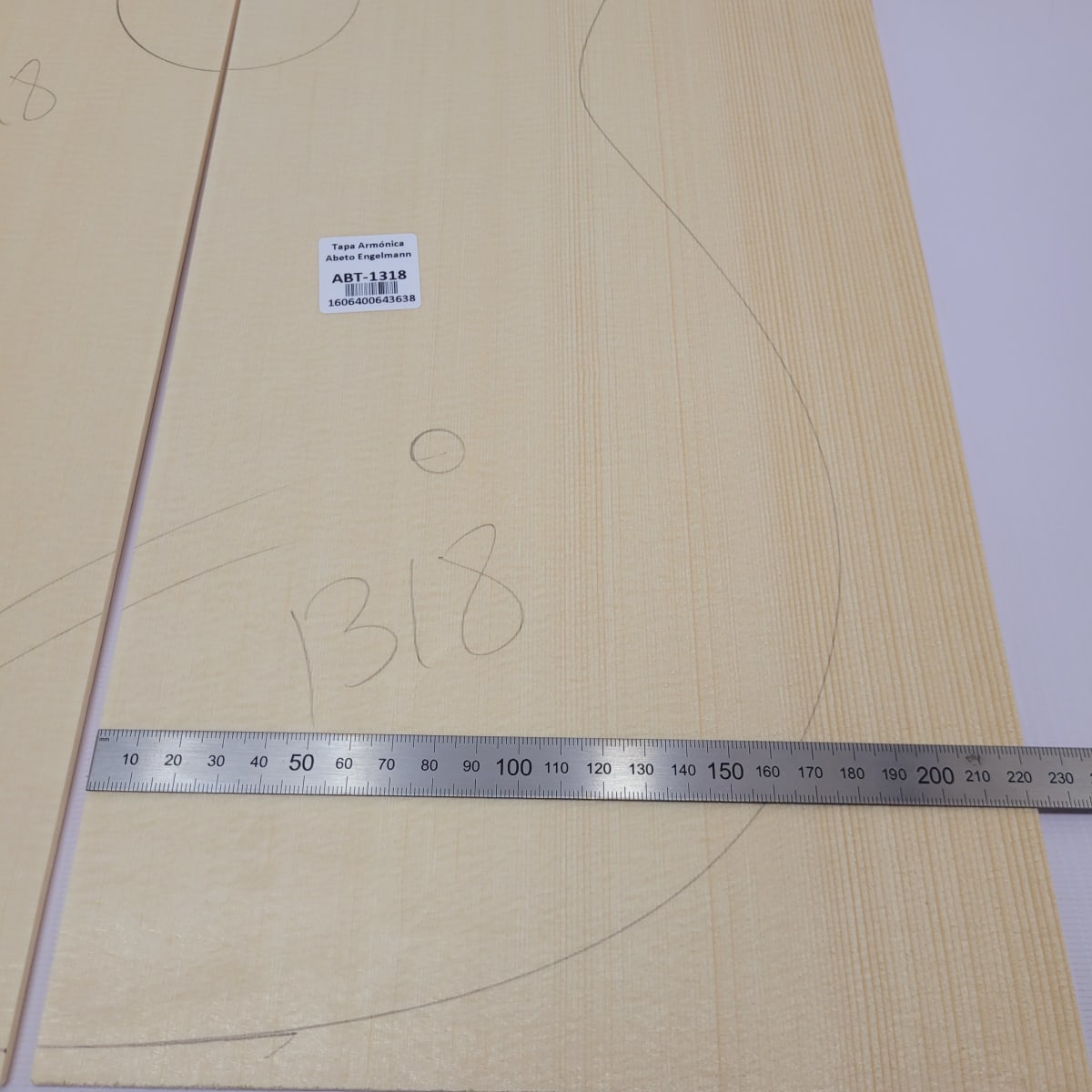 Madera para Tapa Armónica REF: 1318 para Guitarra de Abeto Engelmann Calidad AAA4