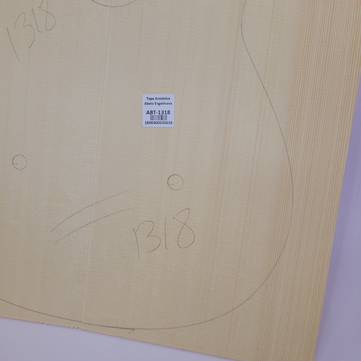 Madera para Tapa Armónica REF: 1318 para Guitarra de Abeto Engelmann Calidad AAA6