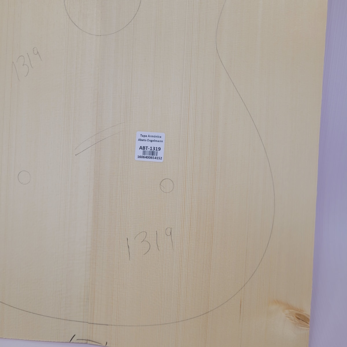 Madera para Tapa Armónica REF: 1319 para Guitarra de Abeto Engelmann Calidad AAA6