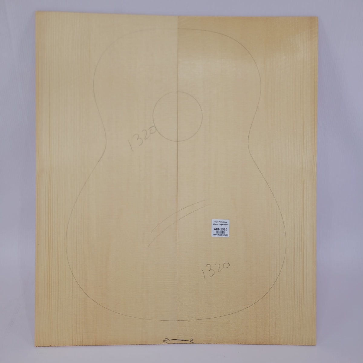 Madera para Tapa Armónica REF: 1320 para Guitarra de Abeto Engelmann Calidad AA 0
