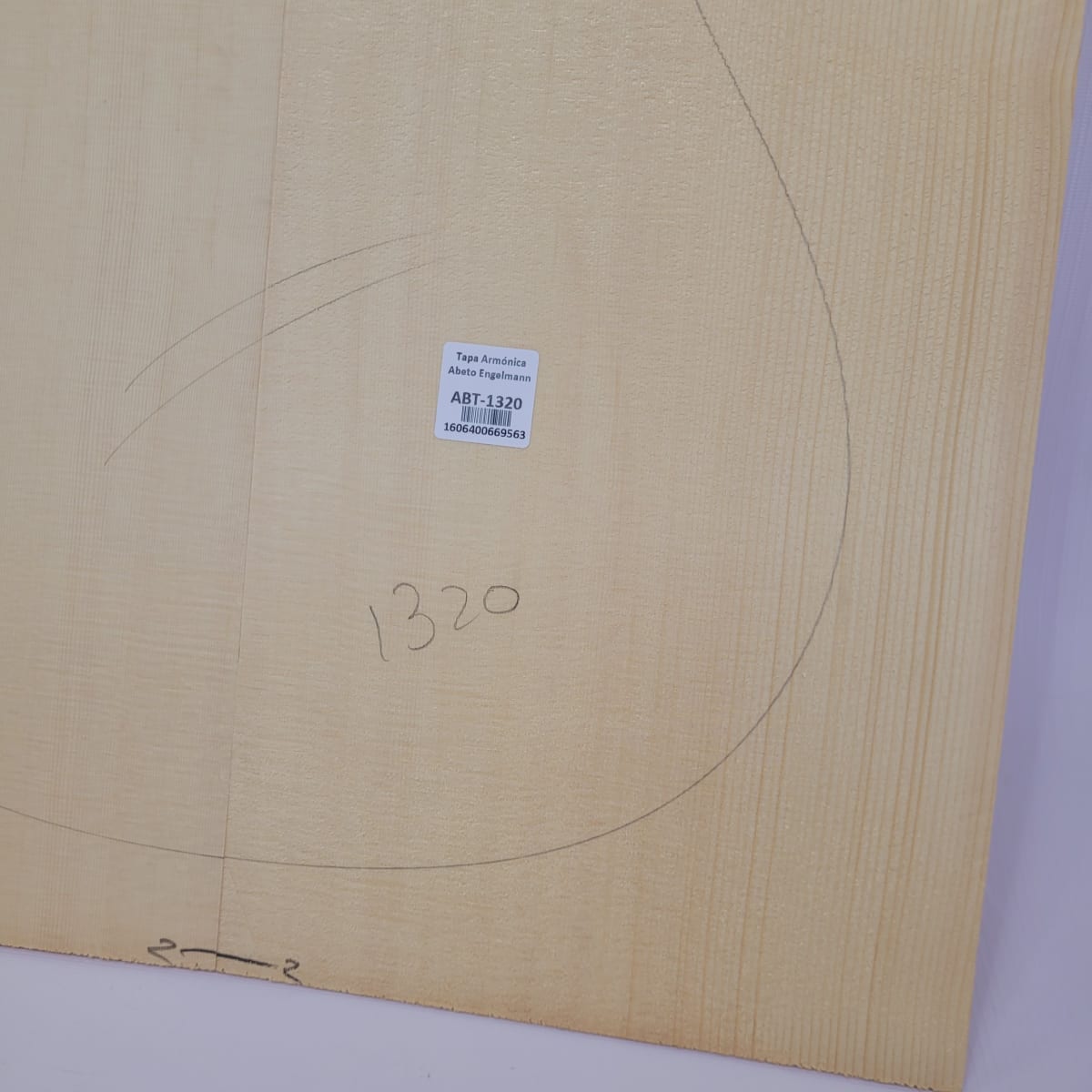 Madera para Tapa Armónica REF: 1320 para Guitarra de Abeto Engelmann Calidad AA6