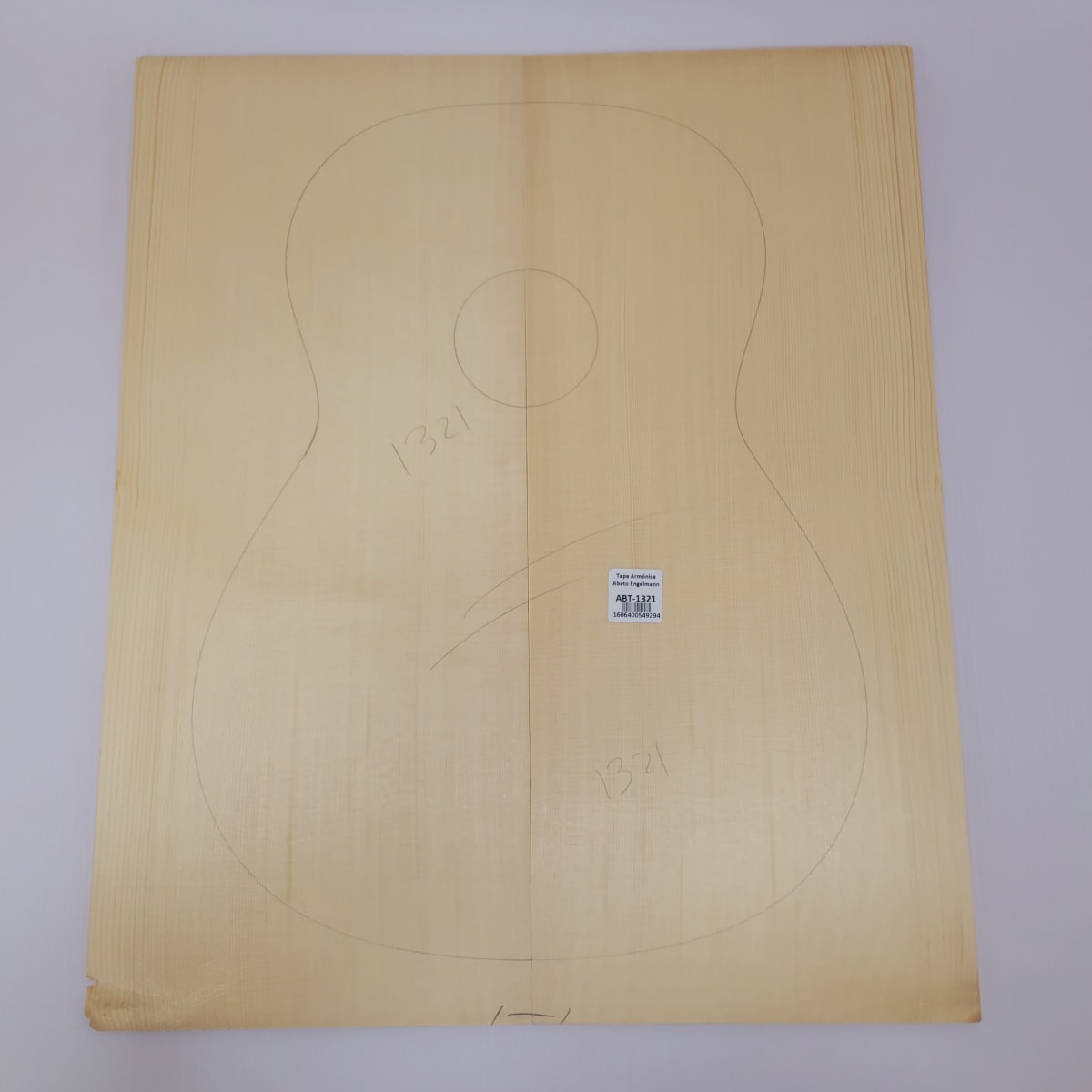 Madera para Tapa Armónica REF: 1321 para Guitarra de Abeto Engelmann Calidad AA6