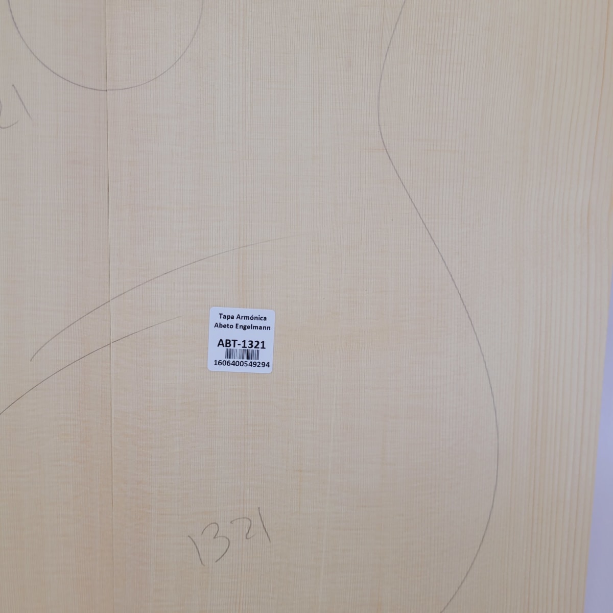 Madera para Tapa Armónica REF: 1321 para Guitarra de Abeto Engelmann Calidad AA8
