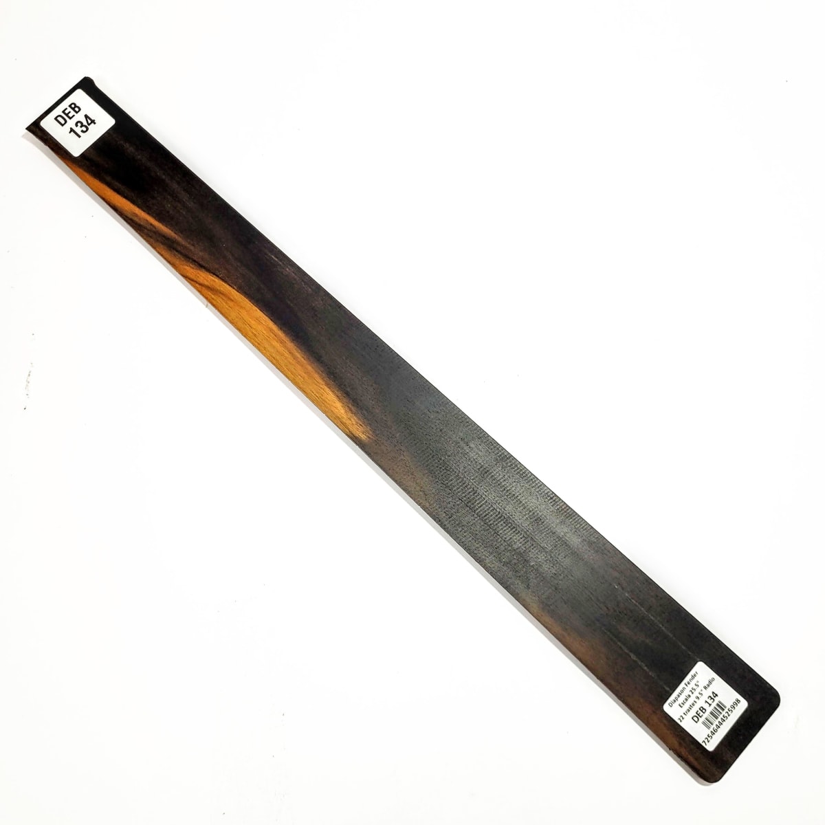Diapasón Ranurado DEB-134 de Ébano Africano Especial para Guitarra Tipo Fender Escala 25.5