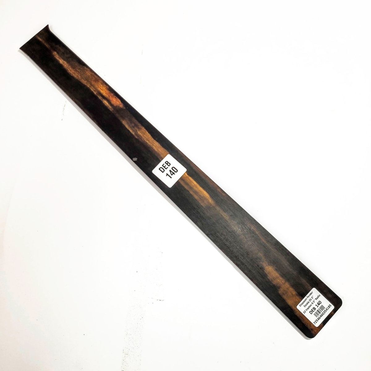 Diapasón Ranurado DEB-140 de Ébano Africano Especial para Guitarra Tipo Fender Escala 25.5
