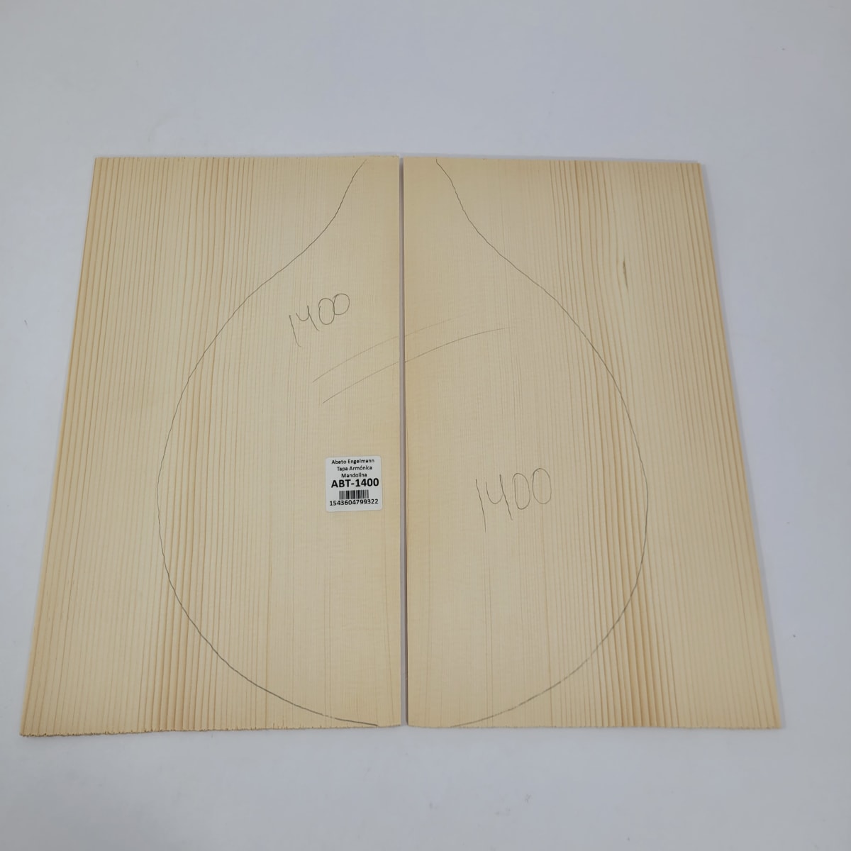 Tapa Armonica Unica REF:1400 de Abeto Engelmann para Mandolina 0