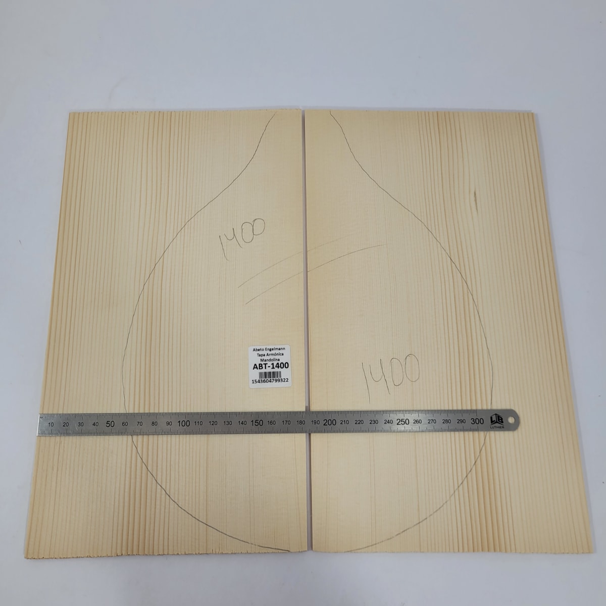 Tapa Armonica Unica REF:1400 de Abeto Engelmann para Mandolina3