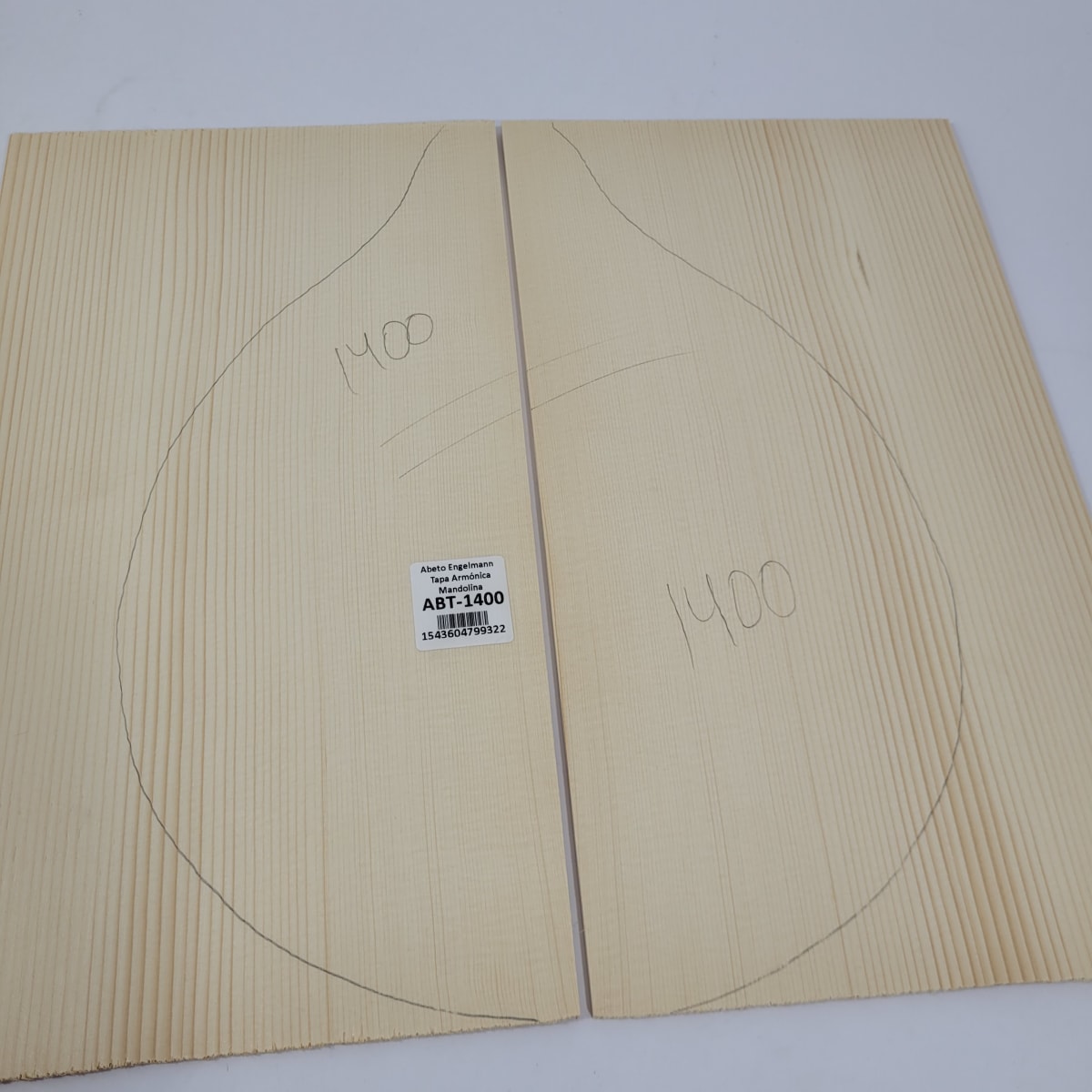 Tapa Armonica Unica REF:1400 de Abeto Engelmann para Mandolina6