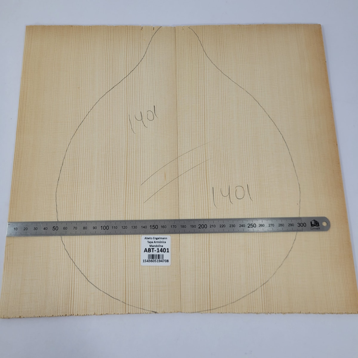 Tapa Armonica Unica REF:1401 de Abeto Engelmann para Mandolina3
