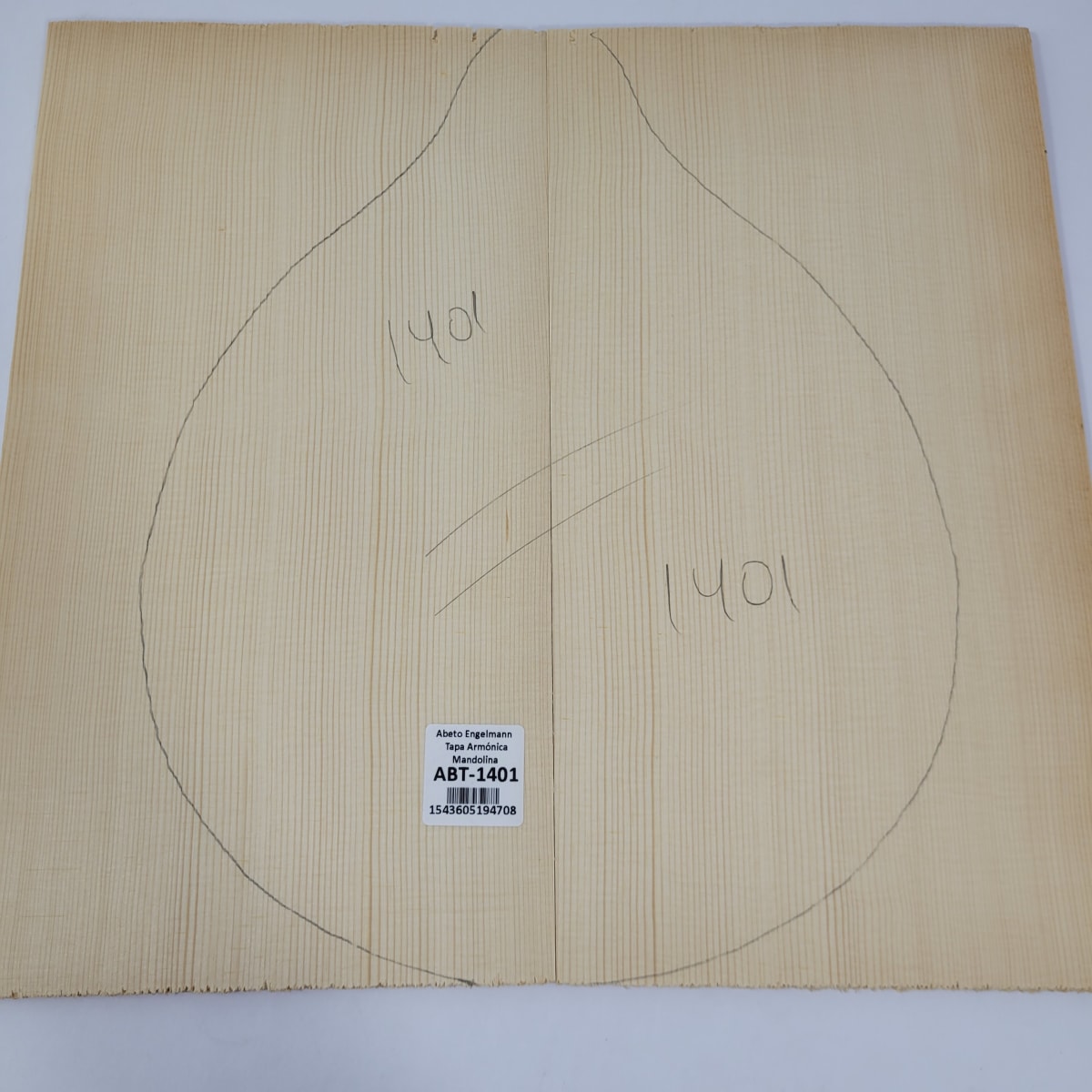 Tapa Armonica Unica REF:1401 de Abeto Engelmann para Mandolina5