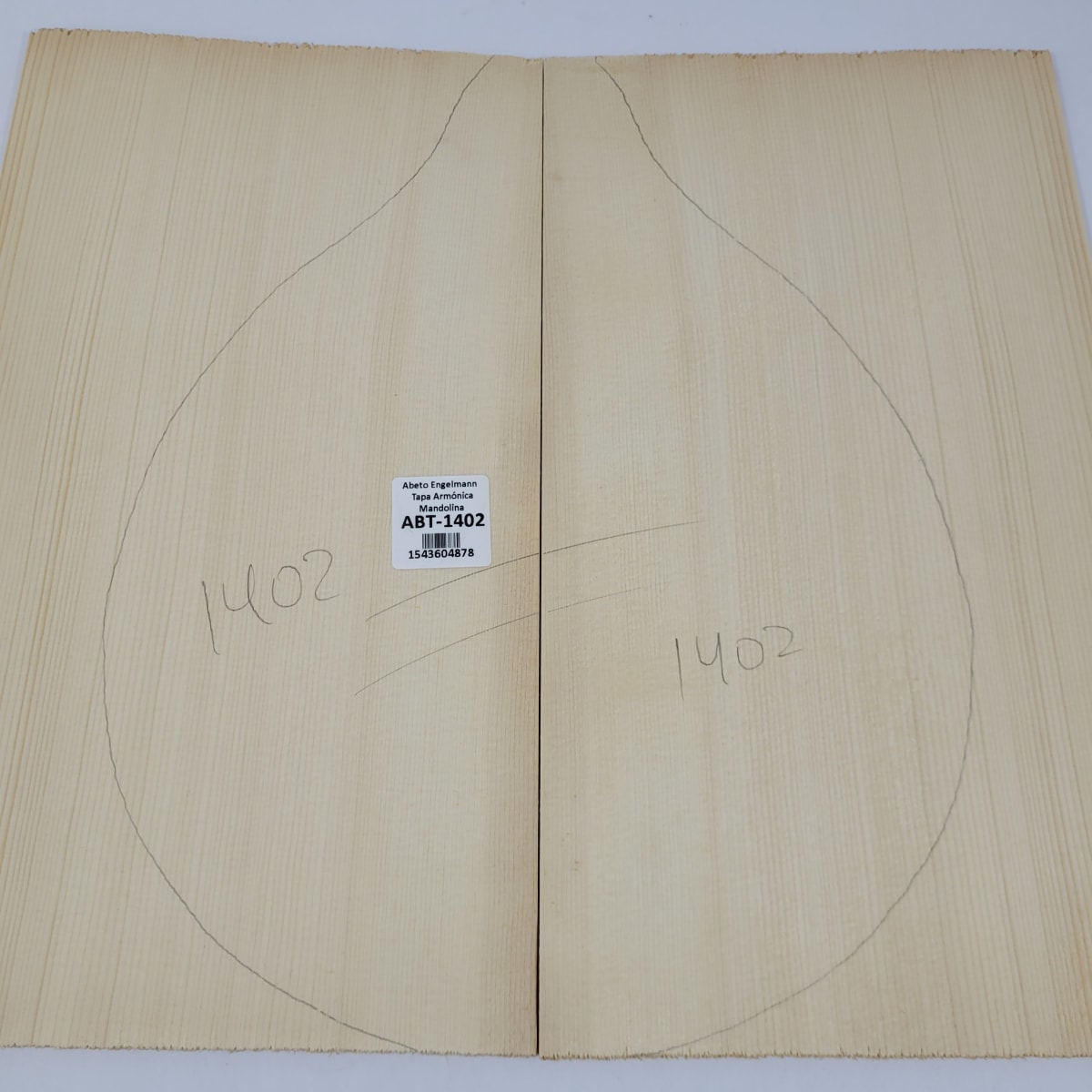 Tapa Armonica Unica REF:1402 de Abeto Engelmann para Mandolina 0
