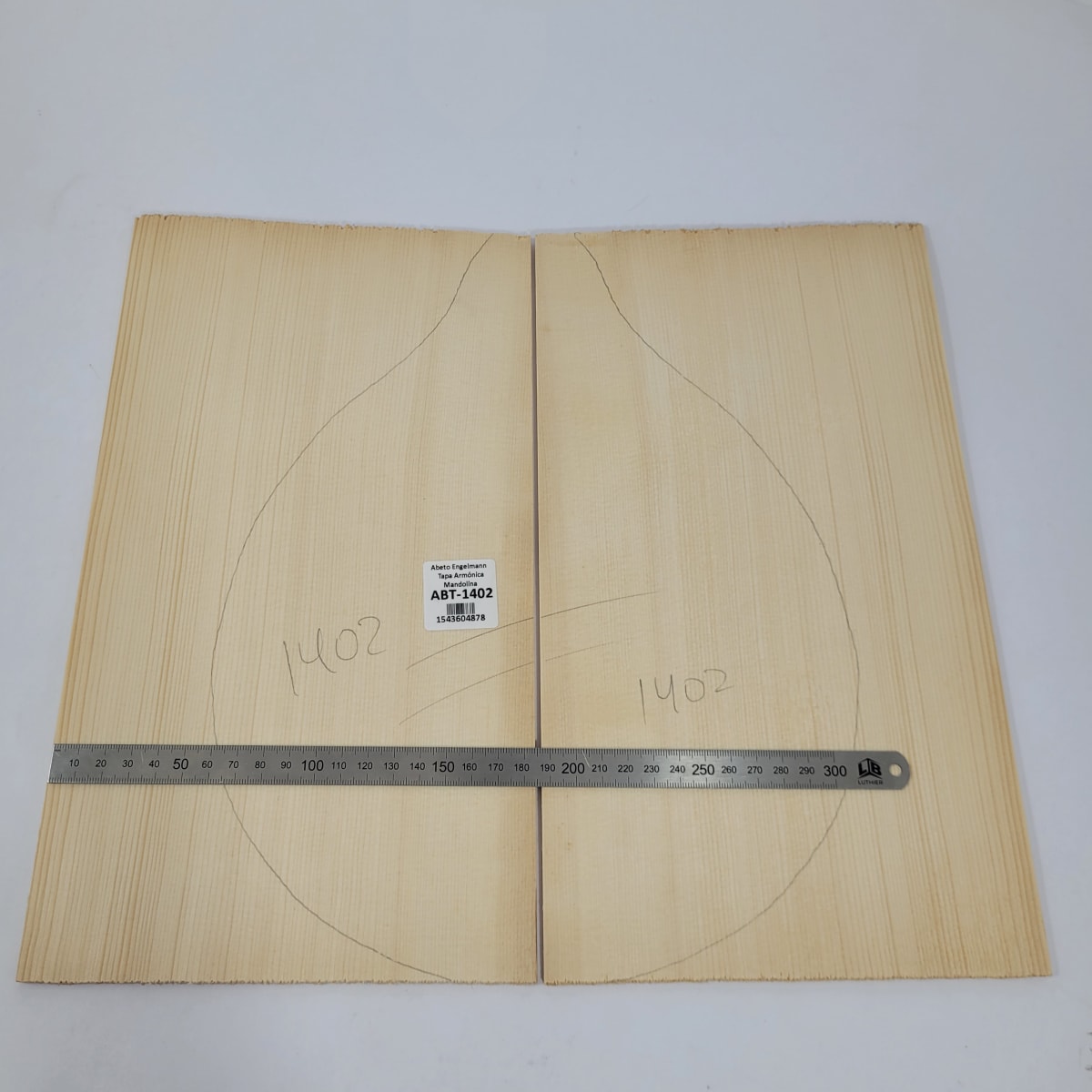 Tapa Armonica Unica REF:1402 de Abeto Engelmann para Mandolina3