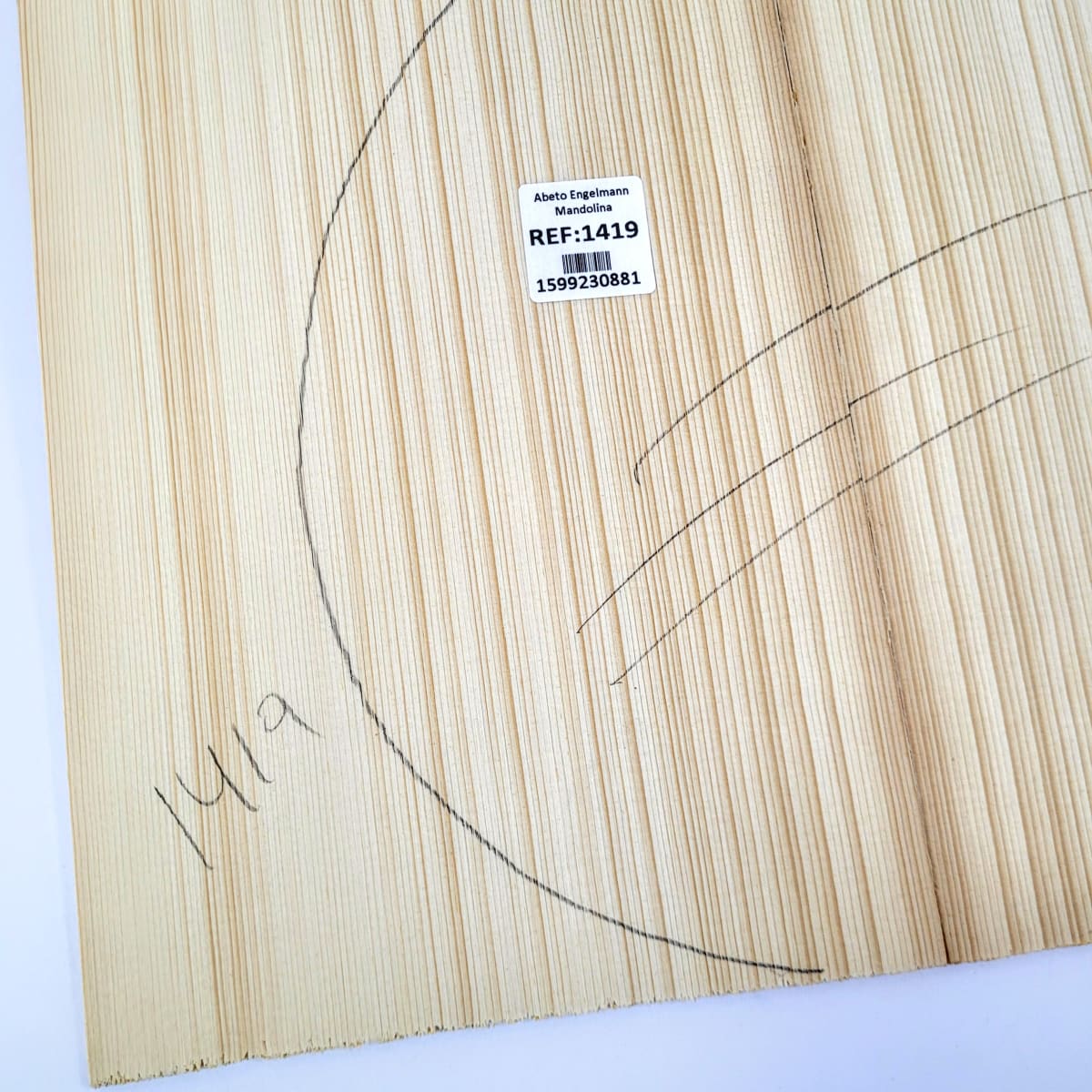 Tapa Armonica Unica REF:1419 de Abeto Engelmann para Mandolina4