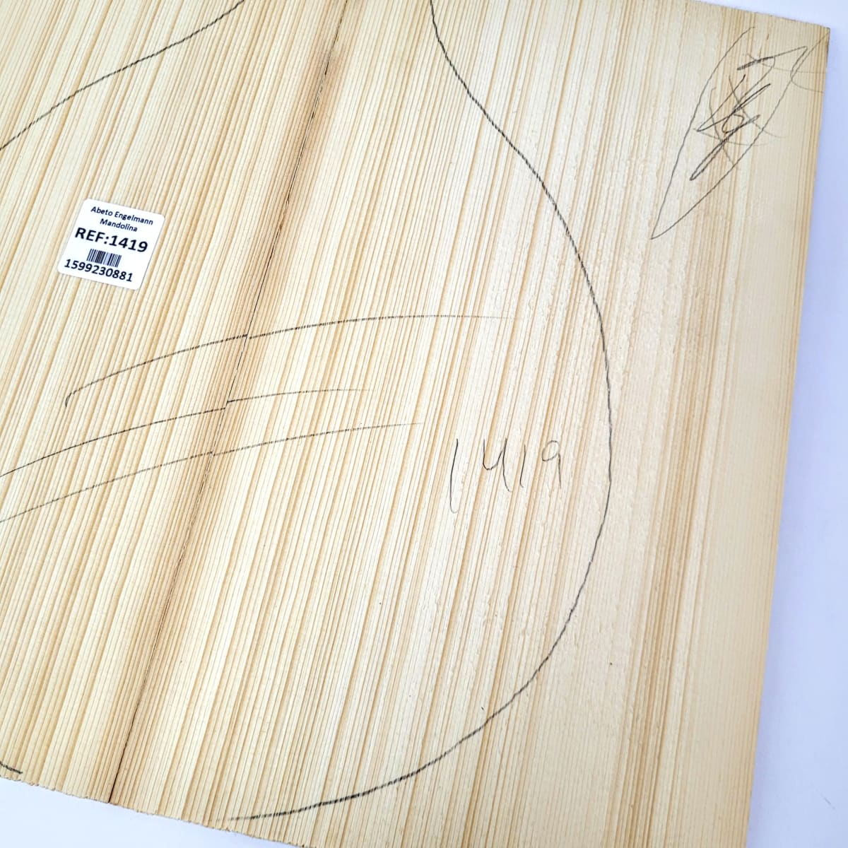 Tapa Armonica Unica REF:1419 de Abeto Engelmann para Mandolina5