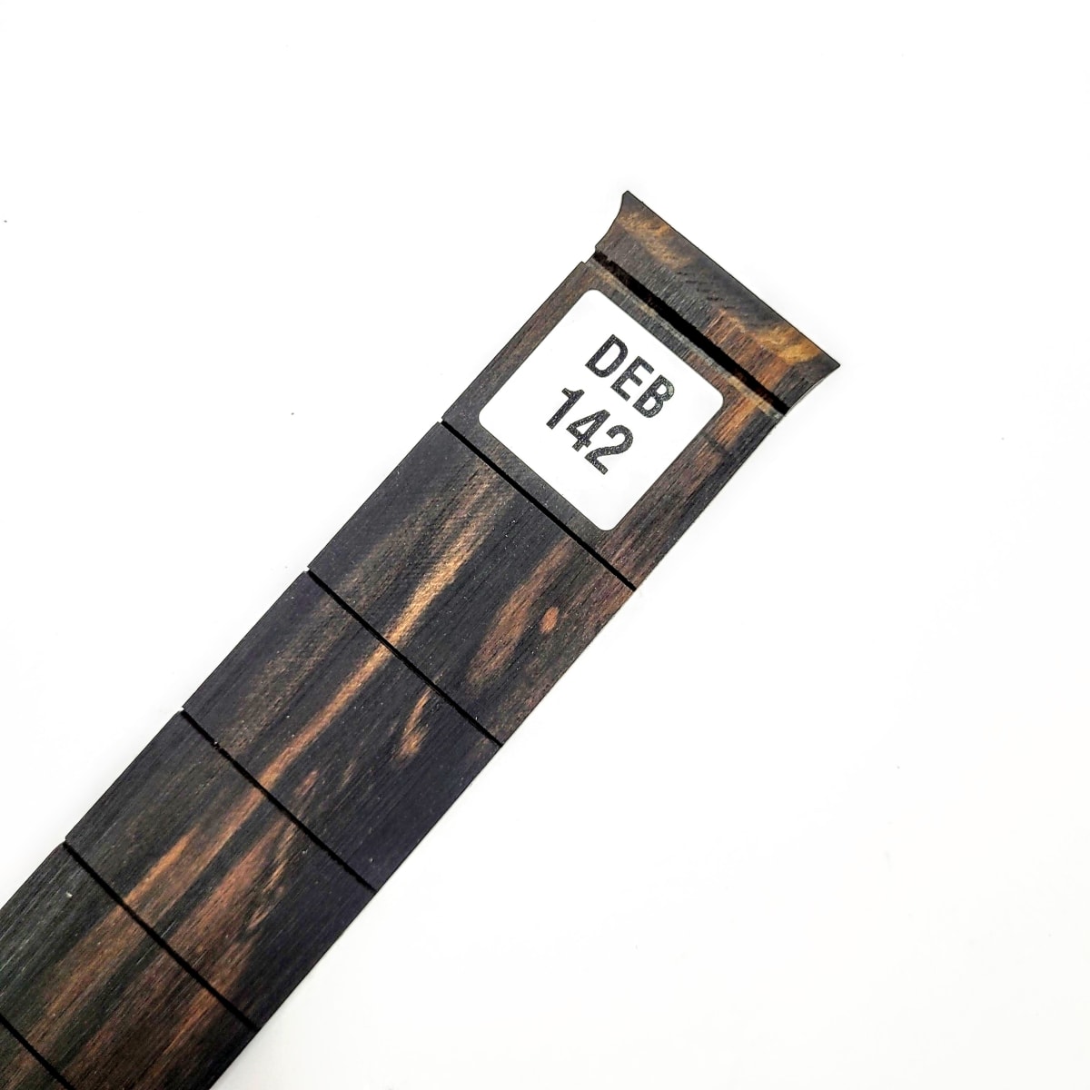 Diapasón Ranurado DEB-142 de Ébano Africano Especial para Guitarra Tipo Fender Escala 25.5