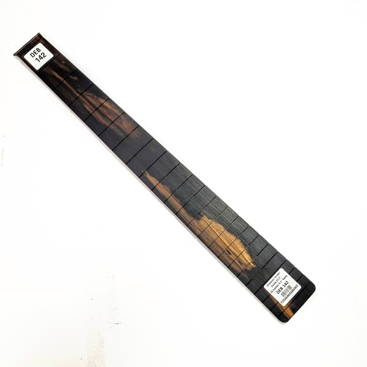 Diapasón Ranurado DEB-142 de Ébano Africano Especial para Guitarra Tipo Fender Escala 25.5