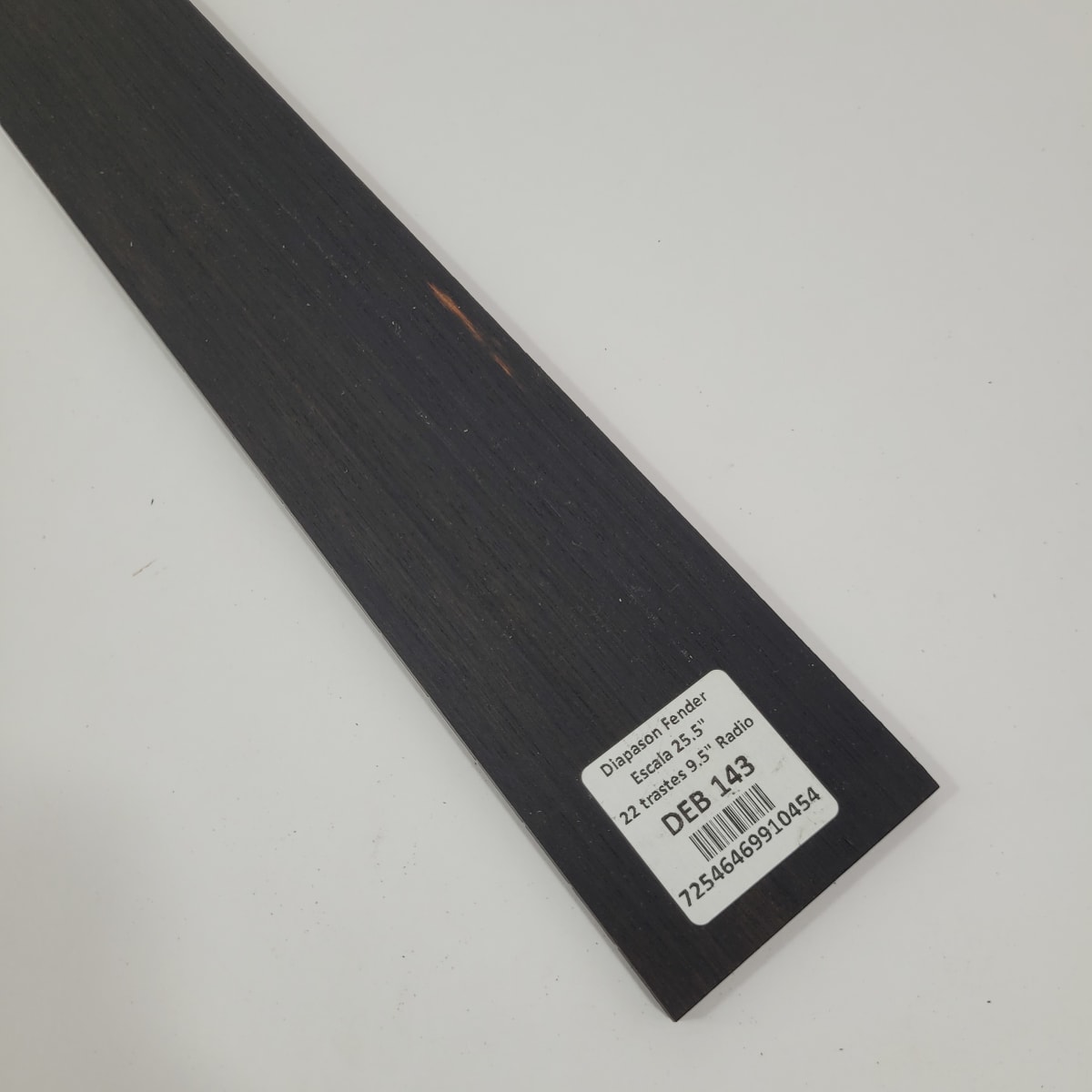 Diapason Ranurado Tipo Fender DEB-143 de Ebano Negro - Escala 25.5