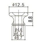 Strap Pins. Aluminum. EP-A1 (2 pcs) 2