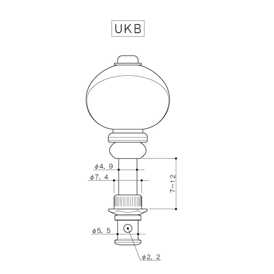 Clavijero para Ukelele. Mod: UKB. Color: Gold1