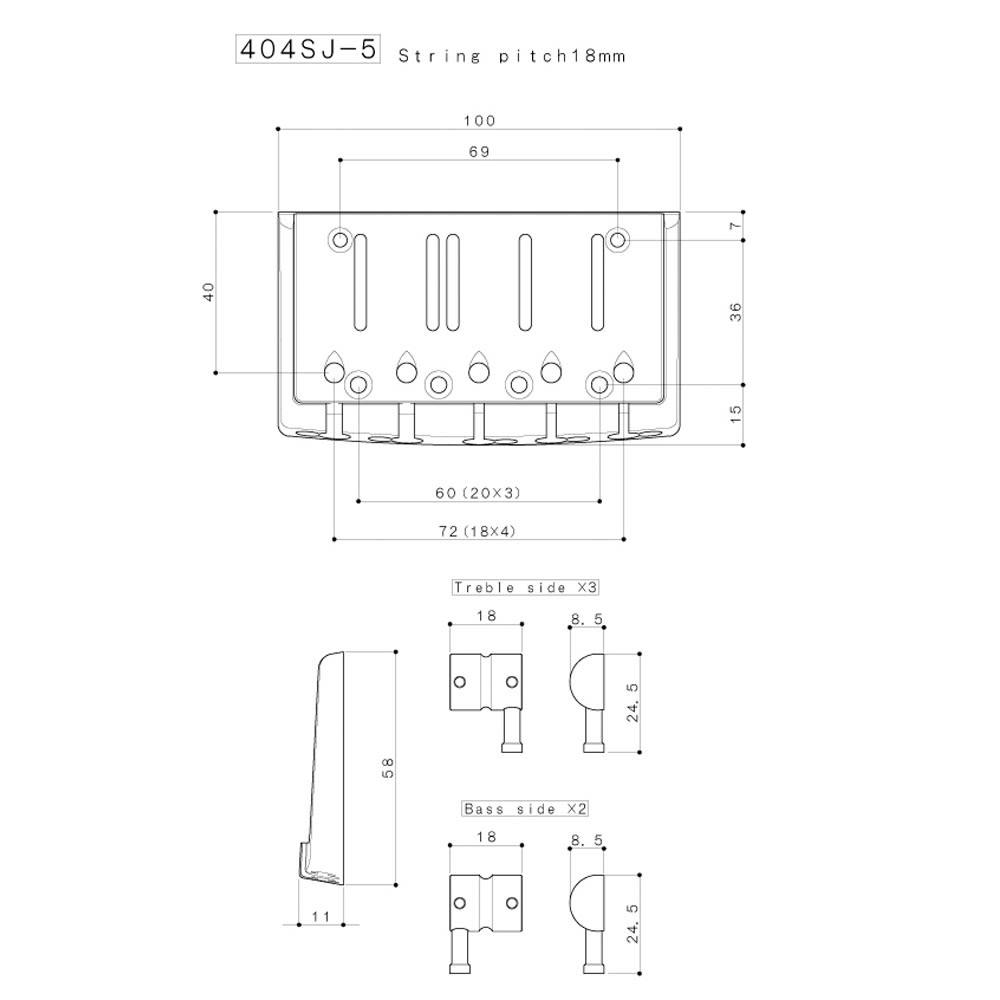 Puente 5-Strings. Mod: 404SJ. Color Black1