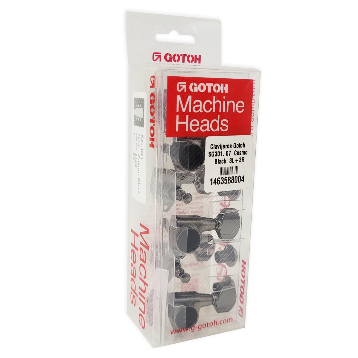 Clavijero Gotoh SG301 07 3L+3R Black para Guitarra3