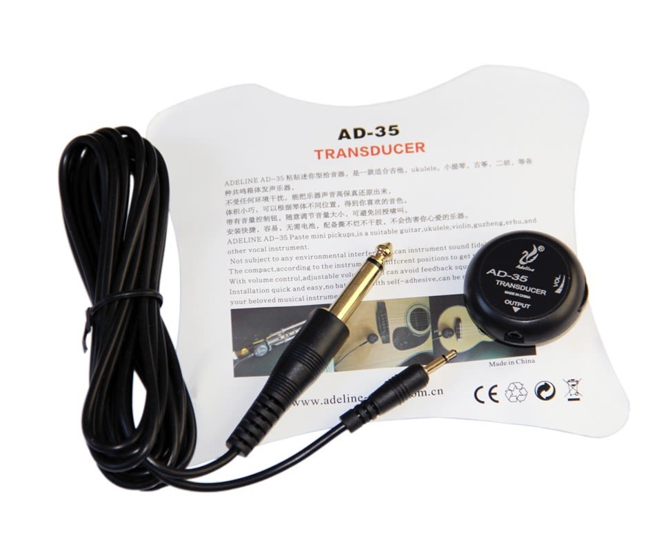 Piezo eléctrico 1 micrófono de contacto modelo AD-35 Transducer 0