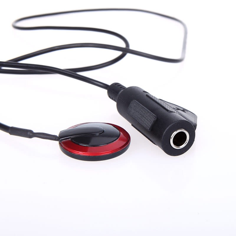 Piezo Eléctrico de 1 Micrófono de contacto con Cover Rojo5