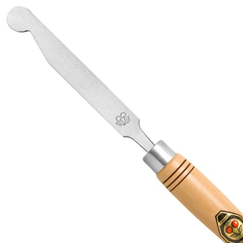 Gubia Larga Raspador de Cuello Curvo 1649 Two Cherries de 20 mm de ancho para Torneria 3