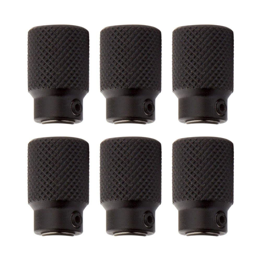 GUITAR TUNER BUTTONS  HIPSHOT SET 6 PCS INDUSTRIAL 6B1SK1-B  BLACK 1