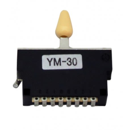 Switch 3-Way Sellado para Telecaster. Mod: YM-30 IV. Perilla Beige 1 Switch 3-Way Sellado para Telecaster. Mod: YM-30 IV. Perilla Beige 1