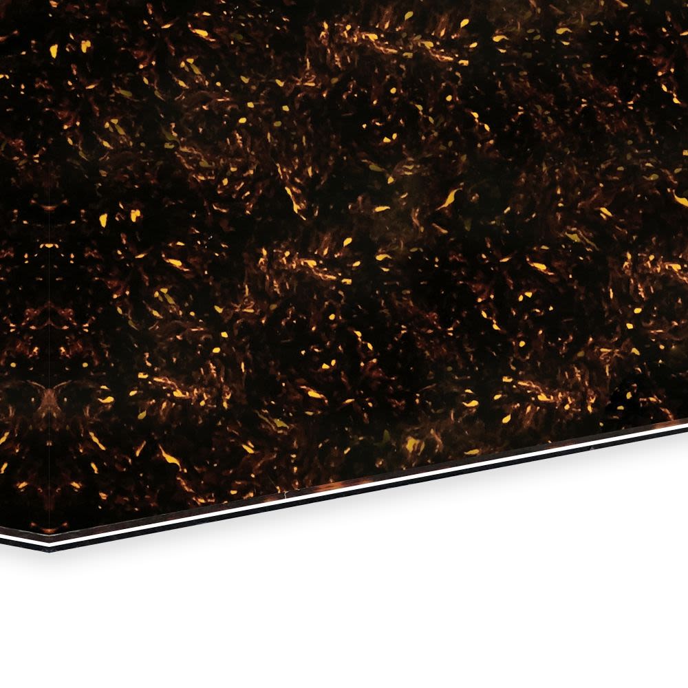 Lamina para Pickguard 220 x 300 mm. Mod: PC-TOR-BLK. Color: Brown Tortoise. 3-ply 2