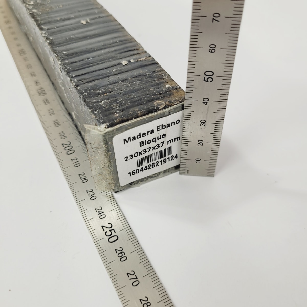 Bloque de Ebano de 230 x 37 x 37 mm +-3