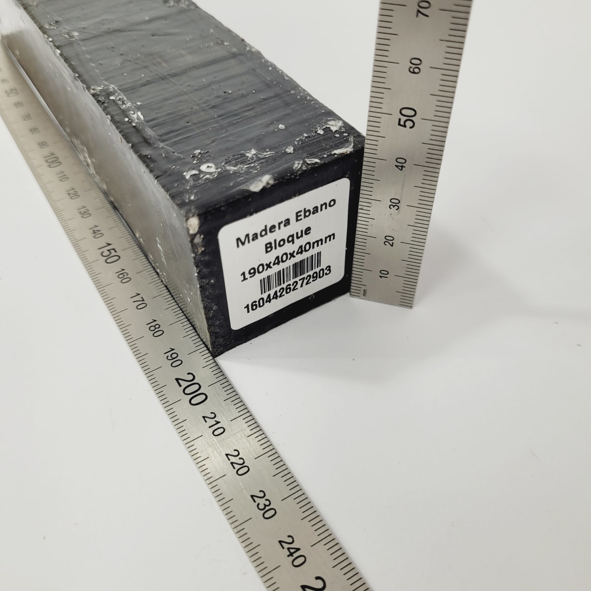 Bloque de Ebano de 190 x 40 x 40 mm +-4